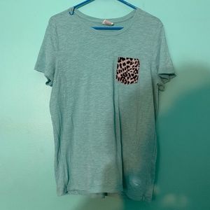 PINK Patterned Pocket T-Shirt